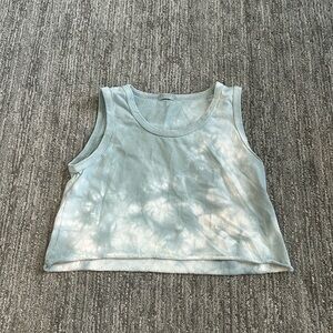 BLUE TIEDYE CROPPED TANK
